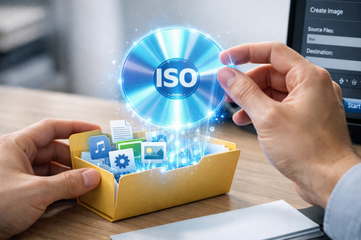 Создание голографического ISO-образа из файлов на рабочем столе